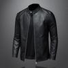 Men's Spring and Autumn Leather Casual All-match Slim Large Size Leather Jacket Jacket