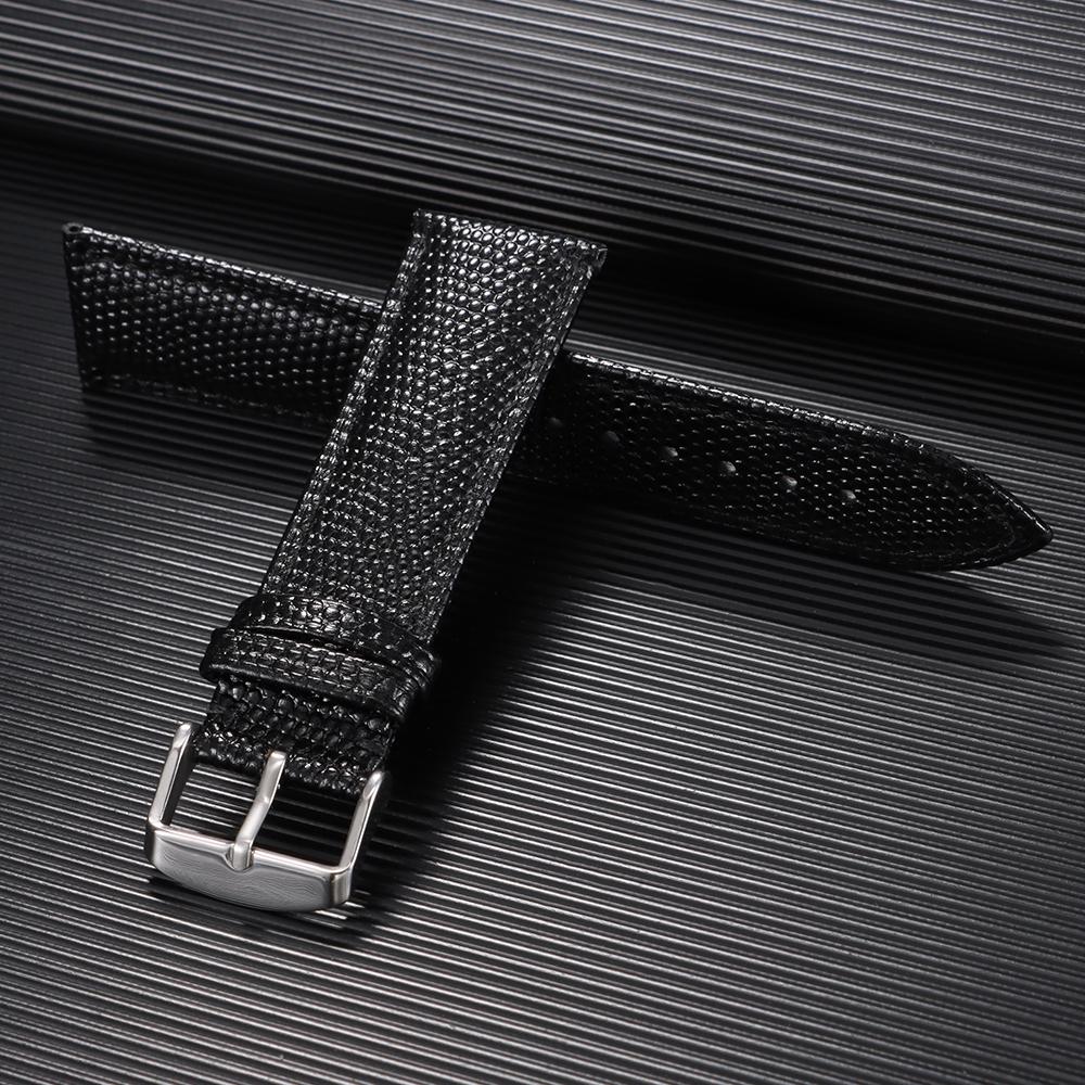 Lizard Print Genuine Leather Watch Band 14mm 16mm 18mm 19mm 20mm 21mm 22mm Replacement Bracelet Belt Men Women Watch Accessories