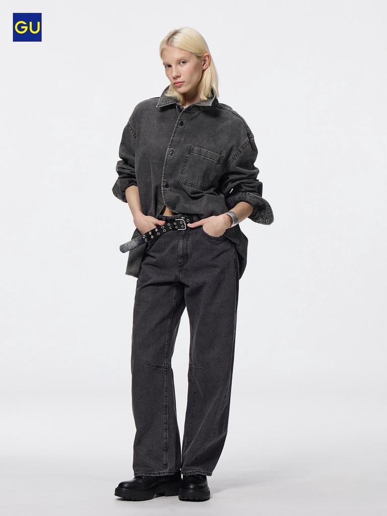 Uniqlo Gu Barrel Leg Jeans
