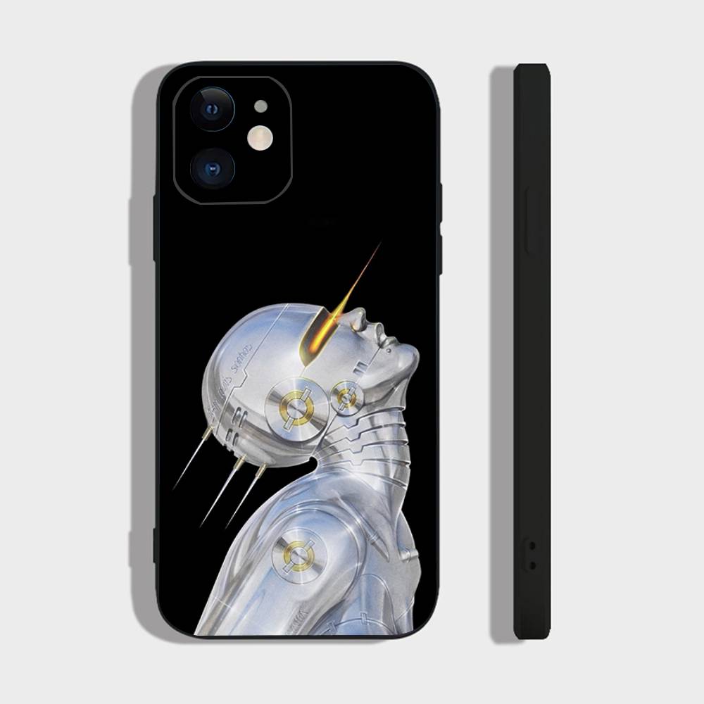 

S-Sorayamas Art H-Hajime Cool Phone Case For IPhone 17 Air 16 15 14 13 Pro Max 11 12 Black Silicone Cover IPHONE 14PLUS