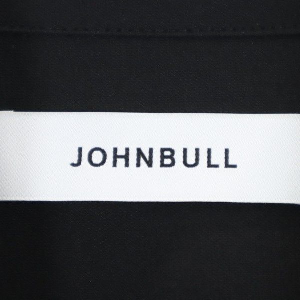 unused Johnbull Long sleeve Embroidery shirt M black embroidery Men's Used