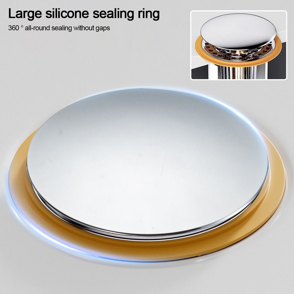 Plastic Floor Drain Filter Mesh Anti-clog Sealing Cover Pop Up Drain Filter Multifunctional Hair Trap Washbasin Bounce Core