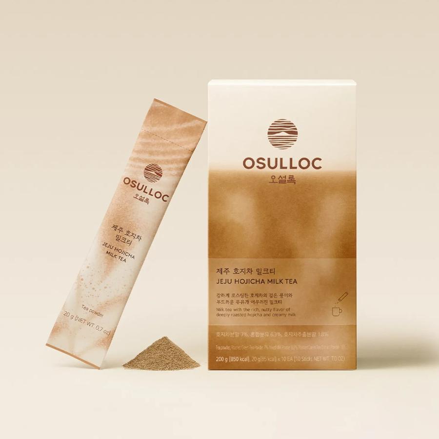 OSULLOC Jeju Hojicha Milk Tea 10ea*200g Milk Tea 10ea*200g