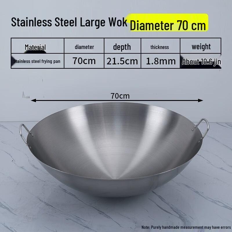 Commercial Wrought Iron Round-Bottom Wok