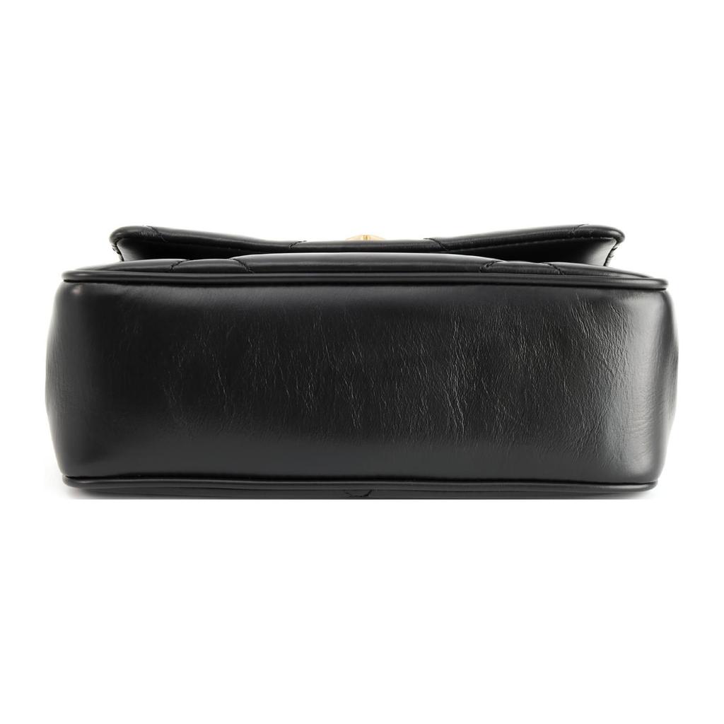 Tory Burch Kira Fashion Casual Brand Logo Flap Closure Handheld Shoulder Crossbody Bag Women Handbags Black 154719-001