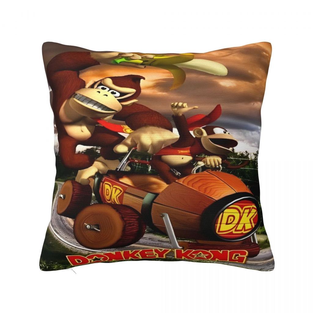 Home Decor Donkey Kong Bananza Game Pillowcases Accessories Pillow Cover Zipper Multi Size