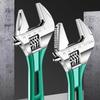 6/8inch Adjustable Wrench Professional Shifters Spanner with Wide Calibers Opening for Household