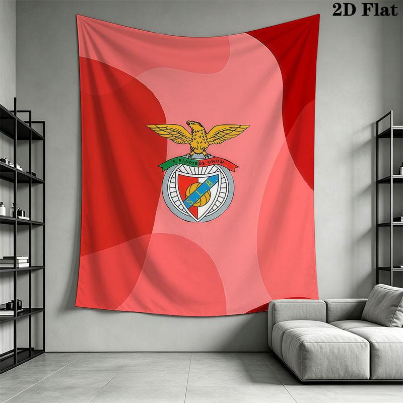 S.L. Benfica CLUB Wall Hanging Printed Fabric Blanket Decorative Tapestries for Bedroom Living Room Home Decor