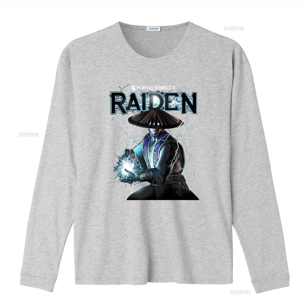 Mortal Kombat X Raiden Lightning T shirt for Gamers and Fans vintage Washed Soft Breathable Stylish Stretched graphic fashion