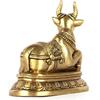 Brass Nandi Statue | Height-11 Cm Aprrox | Vastu Idol for Home and Office | Zonal Placement-SW | Nandi Idol