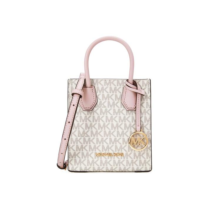 

Michael Kors MK Mercer Monogram Color Block Logo Pendant Commuter Style Faux Leather Music Score Bag Mini Women Handbags 35T1GM9C0I-640 Basic Set (Bag+Dust Bag)