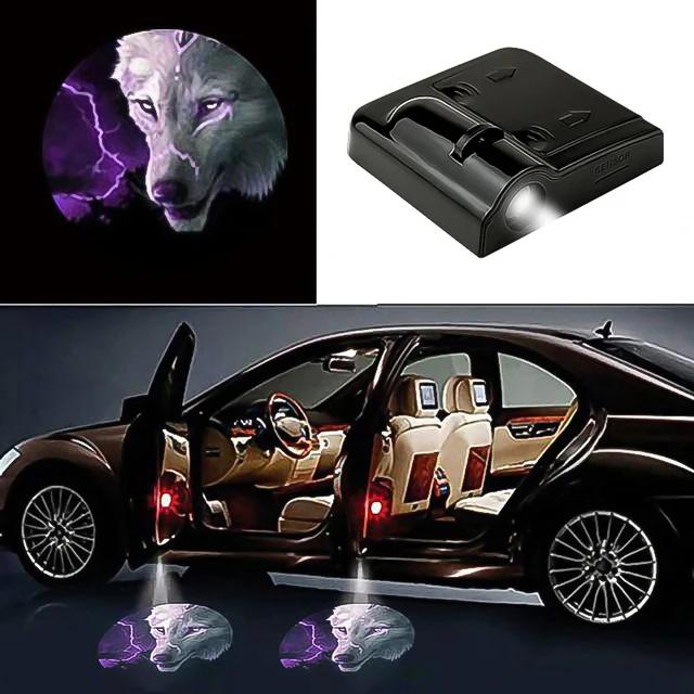

1 шт. Универсальный светодиодный автомобильный дверной лазерный проектор с логотипом, призрачной тенью, ночник, беспроводной автомобильный комплект ламп для любезного обращения с автомобилем, автомобильные аксессуары