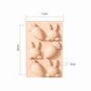 Heat-Resistant Easter Egg Bunny Mold Food Grade Silicone Easter Bunny Design Handmade Soap Mold 3D Design Surprise Design