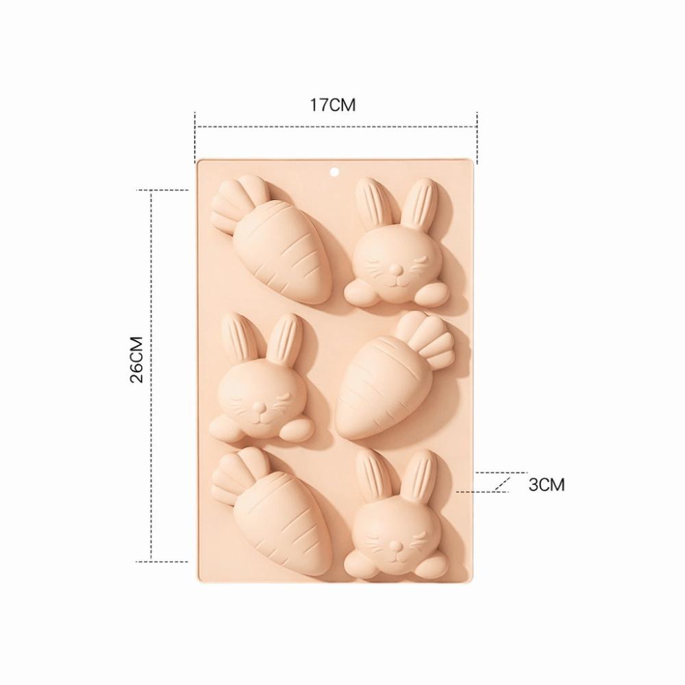 Heat-Resistant Easter Egg Bunny Mold Food Grade Silicone Easter Bunny Design Silicone Cake Mold 3D Design Surprise Design