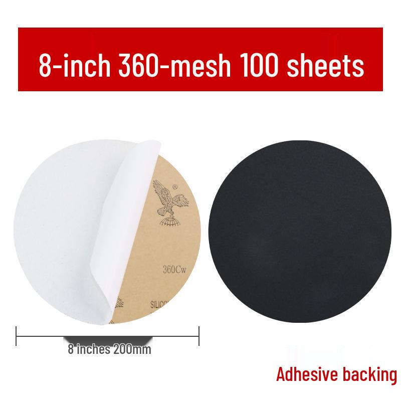 Eagle Brand 8-inch Wet/Dry Metallographic Sanding Disc for Woodworking and Polishing