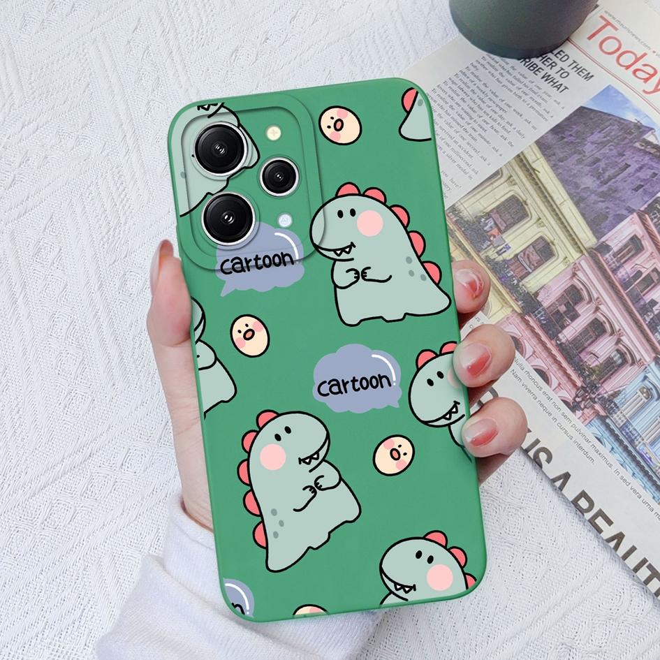 For Xiaomi Redmi 12 A1+ A2+ 4A 5A 6A 7A 8A 9A K30 K40 K50 Case Back Cover Cute Dinosaur Matte Soft Silicone Shockproof Protective For Redmi Bumpers