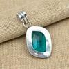 Indicolite Tourmaline Gemstone 925 Sterling Silver Pendentif fait à la main pour les femmes Cadeau
