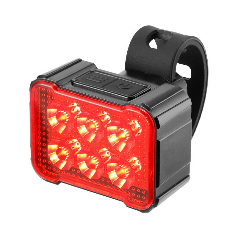 Bicycle Front And Rear Led Light With Waterproof Material For Night Riding Safety