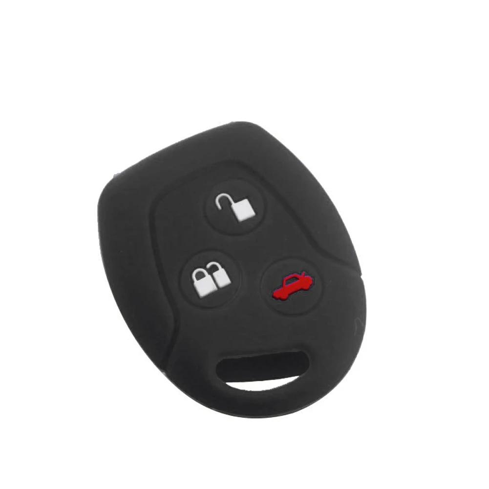 3 Tasten Auto Schlüsselhülle Abdeckung Fernbedienung Halter Fob Silikon Für Ford MONDEO FIESTA FOCUS C-MAX S-MAX TRANSIT KA GALAXY