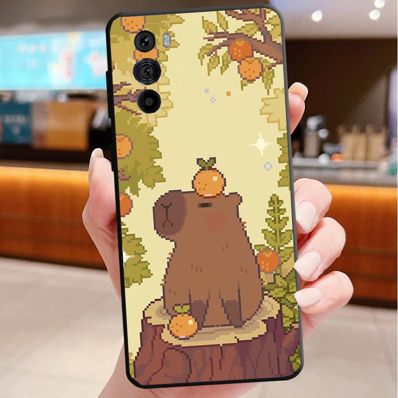 Love Capybara  Phone Case For Motorola Edge 60 50 40 Pro 60 50 40 30 Ultra Neo Fusion Moto G Play G Stylus G Carcasas