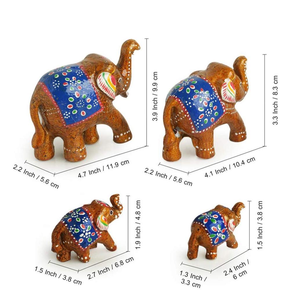 Набор фигурок Семь слоновьих бивней, Seven Elephant Tuskers Showpiece Set of 7,  ExclusiveLane