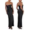 European and American Spring/Summer 2024 Embroidered Lace Sleeveless Solid Color Dress for Women