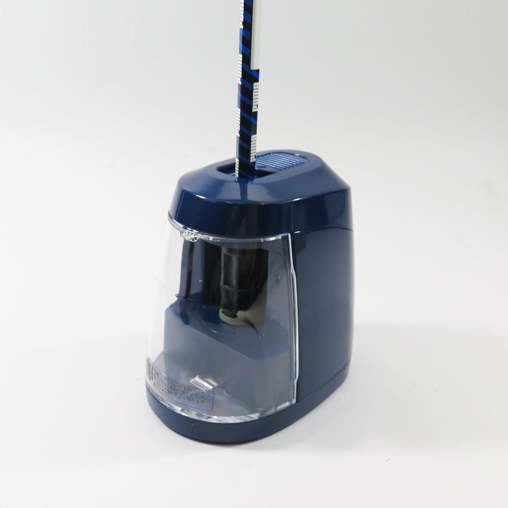 Kutsuwa STAD Pencil RS027NB Battery-Operated Sharpener, Navy,