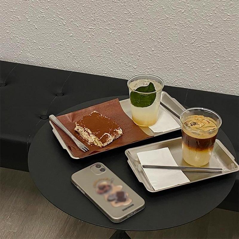 1PC Rectangular Dining Table Decoration Storage Tray New Stainless Steel Material Tray Outdoor Multiple Sizes Available