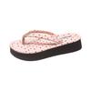 Polka Dot Thick Bottom Heightening Flip-flops Women's Summer Outer Wear 2025 New Light and High-end French Sandals