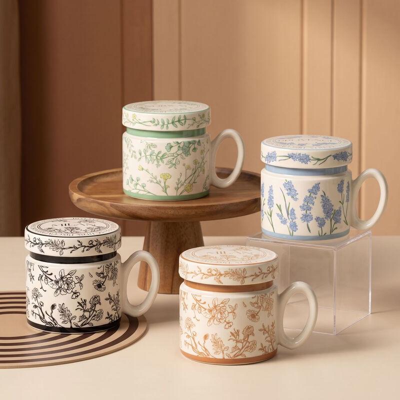 OLOEY Lidded Ceramic Coffee Mug
