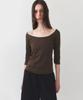 Simeteuligpeosenteu Feminine 2-Way Top / Brown