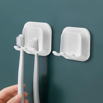 Suporte de Escova de Dentes Montado na Parede Sem Perfuração Banheiro Suporte para Copo de Gargarejo Banheiro Conjunto Dental Suporte de Escova de Dentes Suporte para Copo Dental