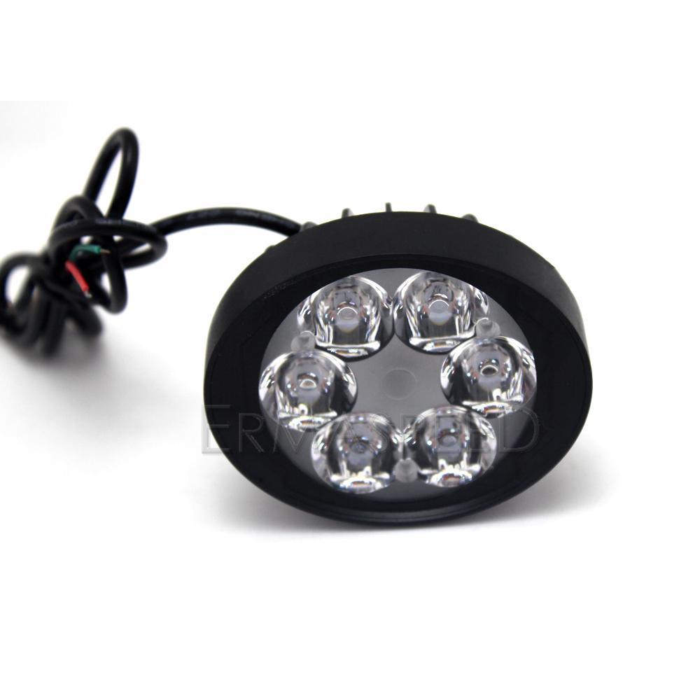 LED-Motorrad-Scheinwerfer, Nebelscheinwerfer mit Ein-/Ausschalter, 12 V, 6500 K, Scheinwerfer für Motorräder, Straßenmotorräder, Offroad-Scooter