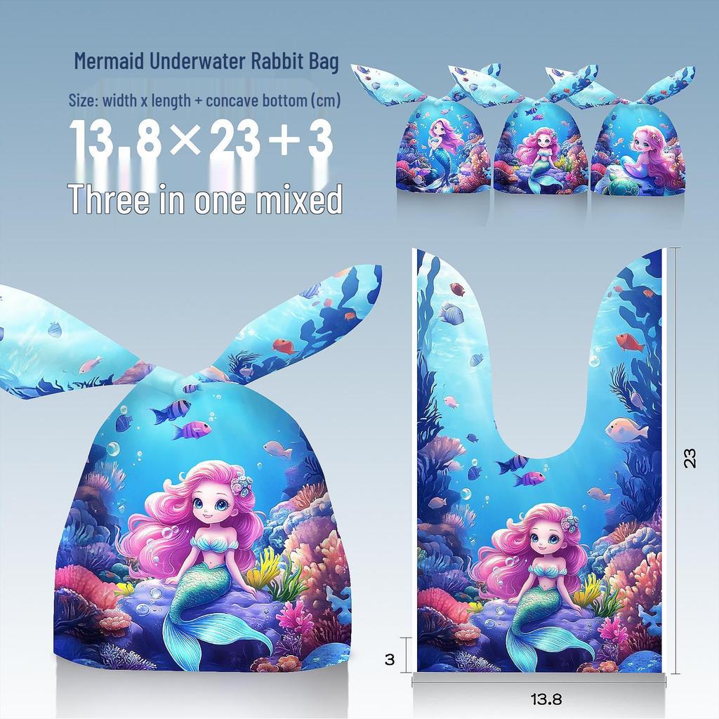 Children's Day Gift Bag: Snowflake Crisps, Snacks, Biscuits, Candy Rabbit Ear Packaging