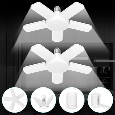 Mini LED Light, Garage Light, 60W, 2 Pieces, Indoor, Small