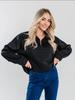 European & American Oversized Warm Lapel Half-Zip Solid Color Hoodie Jacket