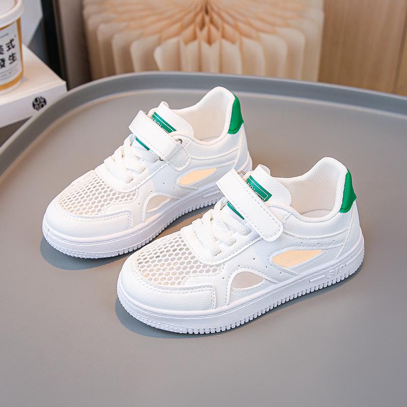 

Детские сандалии-мешки для мальчиков и девочек, летние новые популярные полые белые туфли с толстой подошвой, универсальные повседневные туфли с отверстиями 26