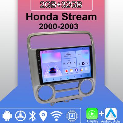 Radio auto Android Carplay Pentru Honda Stream 2000-2003 Player Multimedia Unitate Principală Stereo Navigație GPS BT WIFI 2+32GB