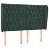 VidaXL Headboard with Ears Dark Green 163x23x118-128 Cm Velvet3118349