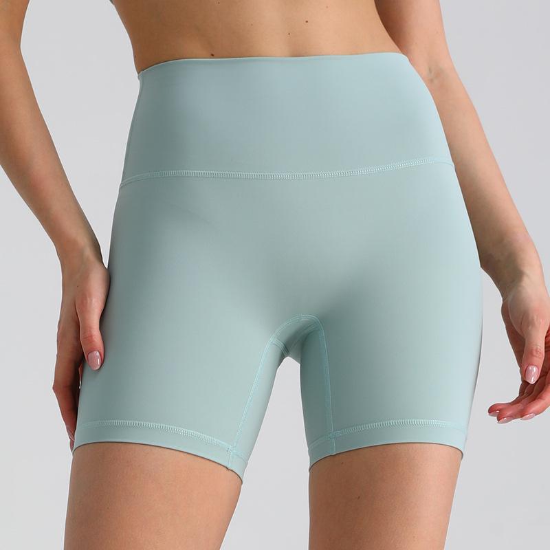 High Waist Butt-Lifting Yoga Shorts - Three-Quarter Length for Slimming and Fitness