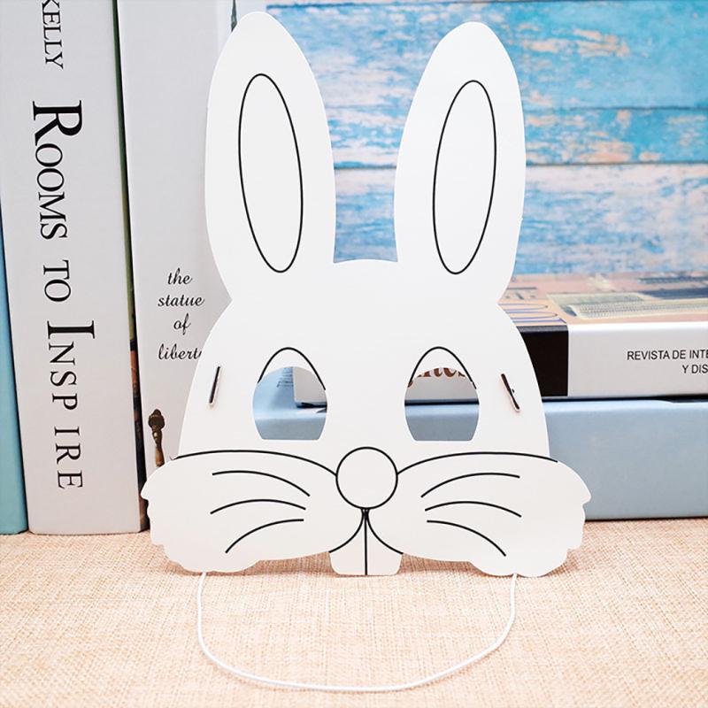Colorful Rabbit Mask Buy 16PCS Kids Animal Masks Cute Plain Rabbit Party Masks Paper Masks ...