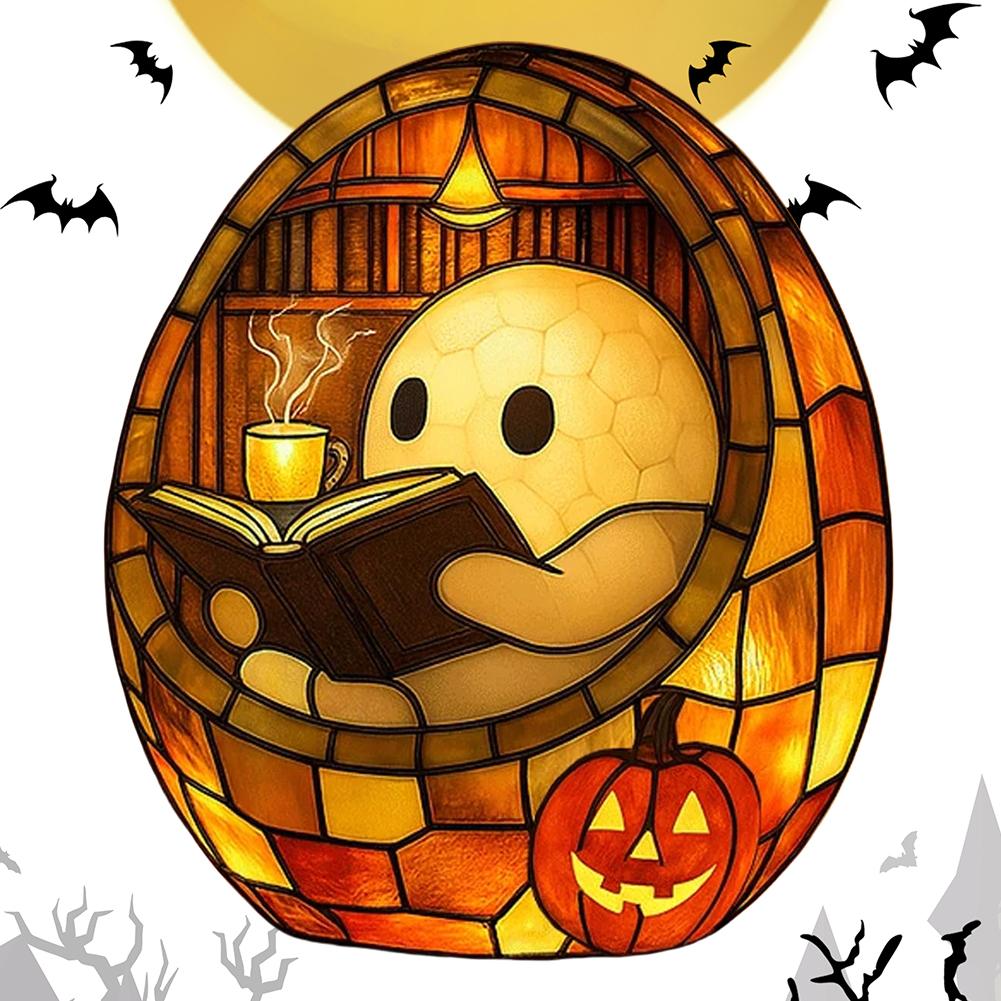 LED Ghost Bubble Bath Lamp Multi-Purpose Halloween Ghost Night Light Ghost Bathtub Accent Lamp for Home Bathroom Decor