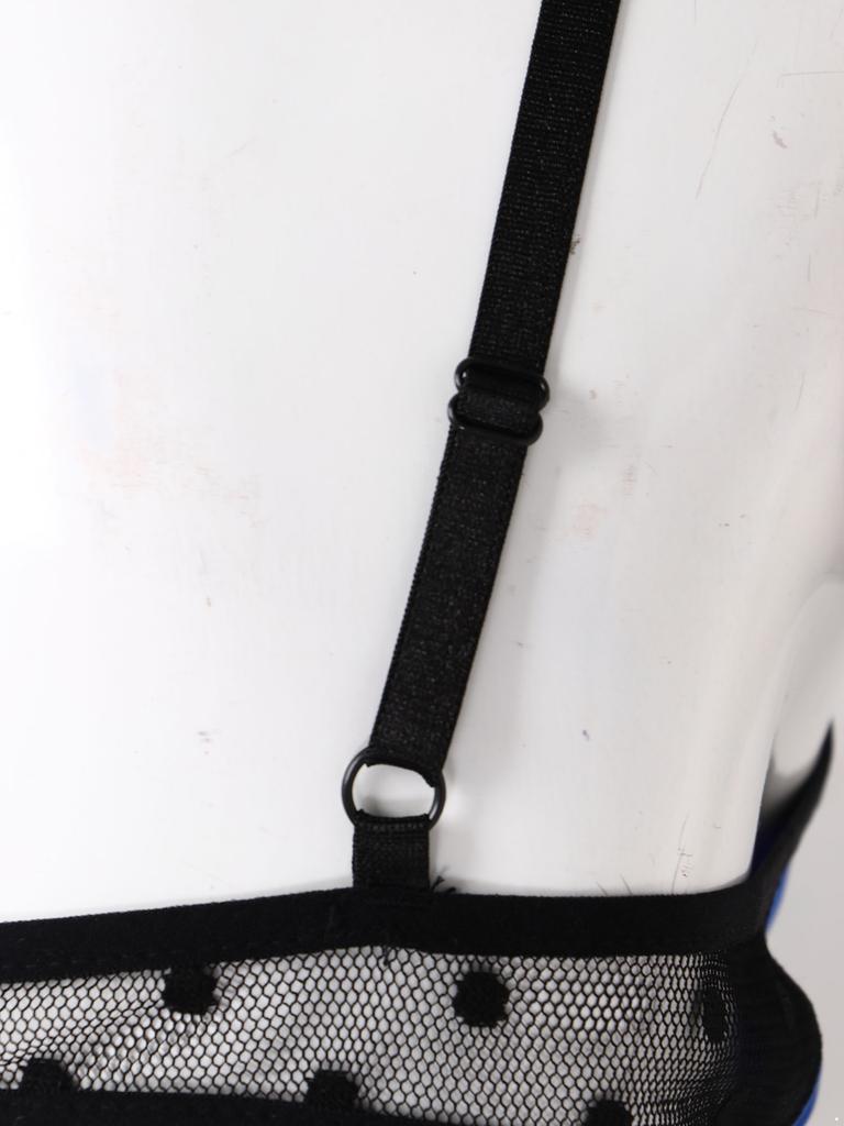 Sissy Lingerie Nightwear for Men Satin Sheer Mesh Bra Top Adjustable Spaghetti Straps with Matching Thong Briefs