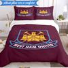 Football Club Emblem 3pcs K-pop music group Bedding set,Ideal for Bedroom, Dormitory,Including Duvet Cover And 2pcs Pillowcases,Fan gifts
