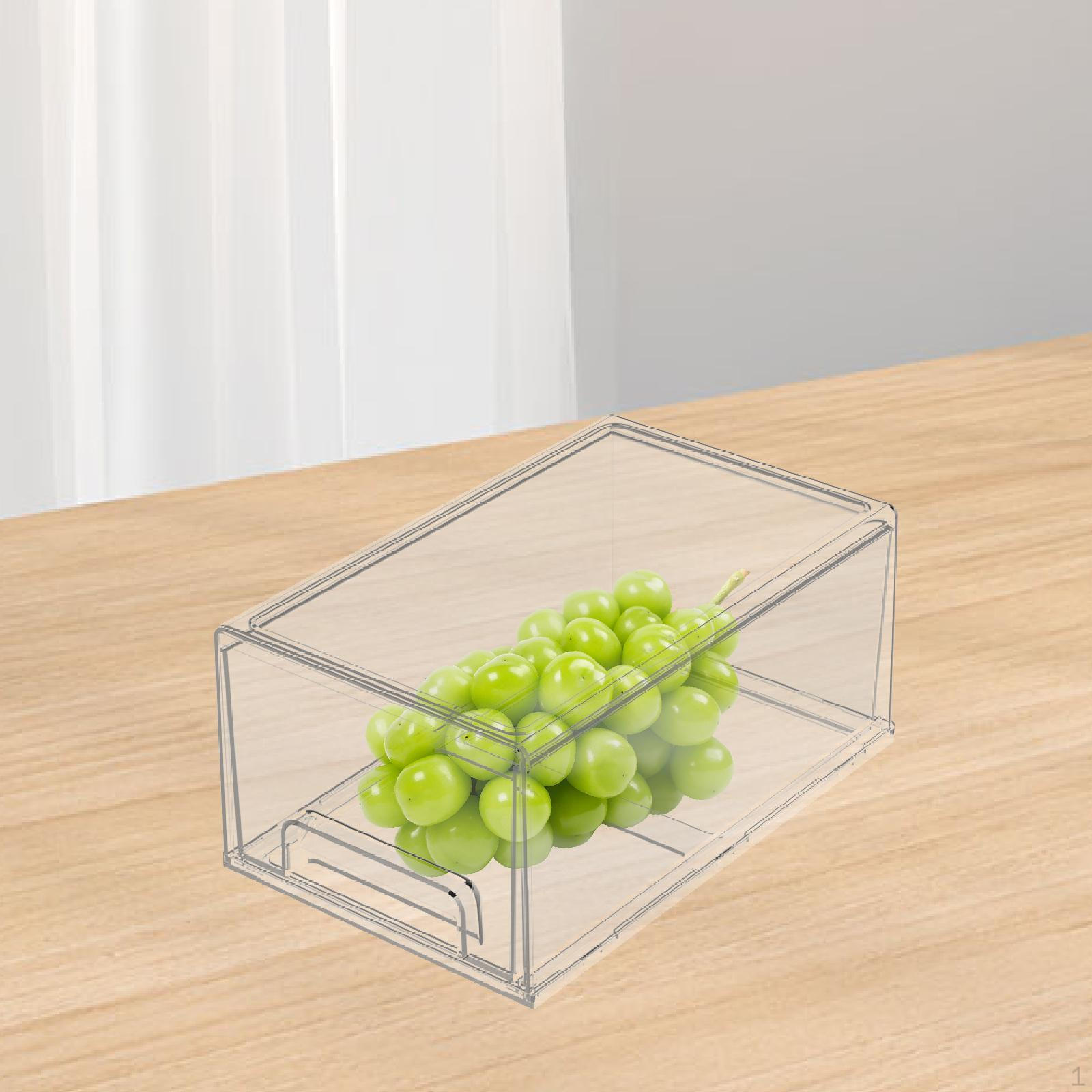 

Clear Stackable Storage Drawer Tea Organizer Coffee Pod Holder for Palettes L