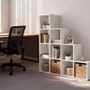 Storage Cabinet with Compartments, for Living Room, Office, Bedroom, 10 Compartments, White