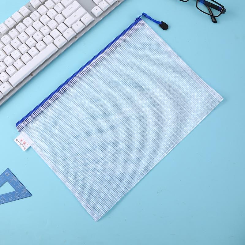 A4 wasserdichte Netz-Reißverschlusstasche: Transparente Schülertasche & Dokumentenaufbewahrung