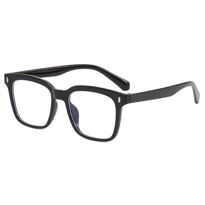 Simple Square Large Frame Myopia Glasses Ultra Light Unisex Short-Sighted Eyeglasses Blue Light Blocking Eye Protection Eyewear