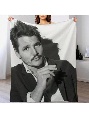 Pedro Pascal Throw Blanket Thermal Bed Plaid Nap Designers Blankets