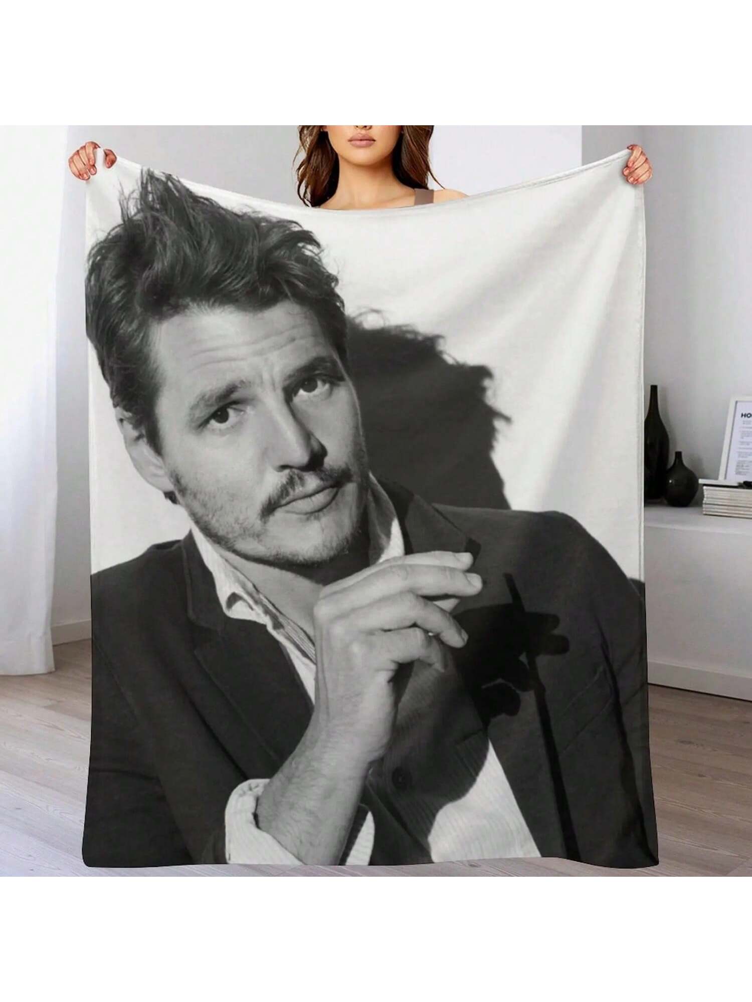 Педро Паскаль Плед Теплый Постельный Клетчатый Для Сна Дизайнерские Пледы 75X95CM